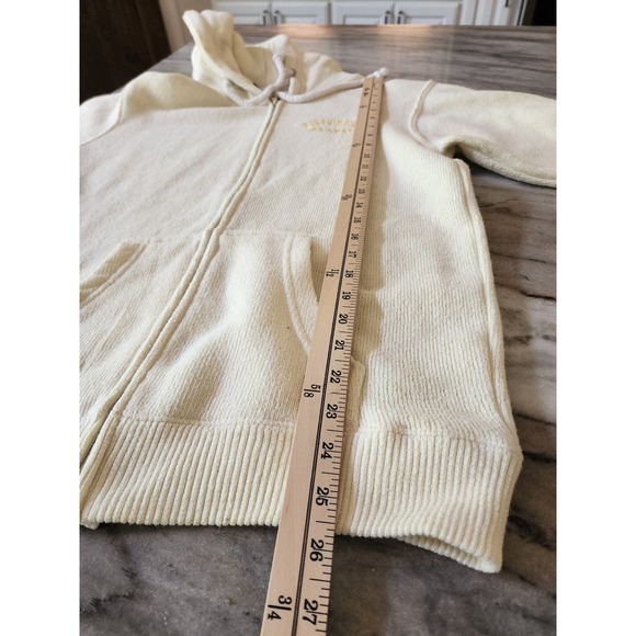 Dauphin Island Alabama Full Zip Hoodie Sweatshirt Butter Yellow Small - Picture 9 of 9